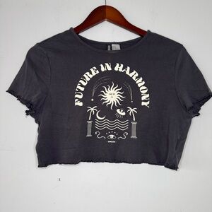 H&M Women's Divided Future in Harmony Crop Top Size XL